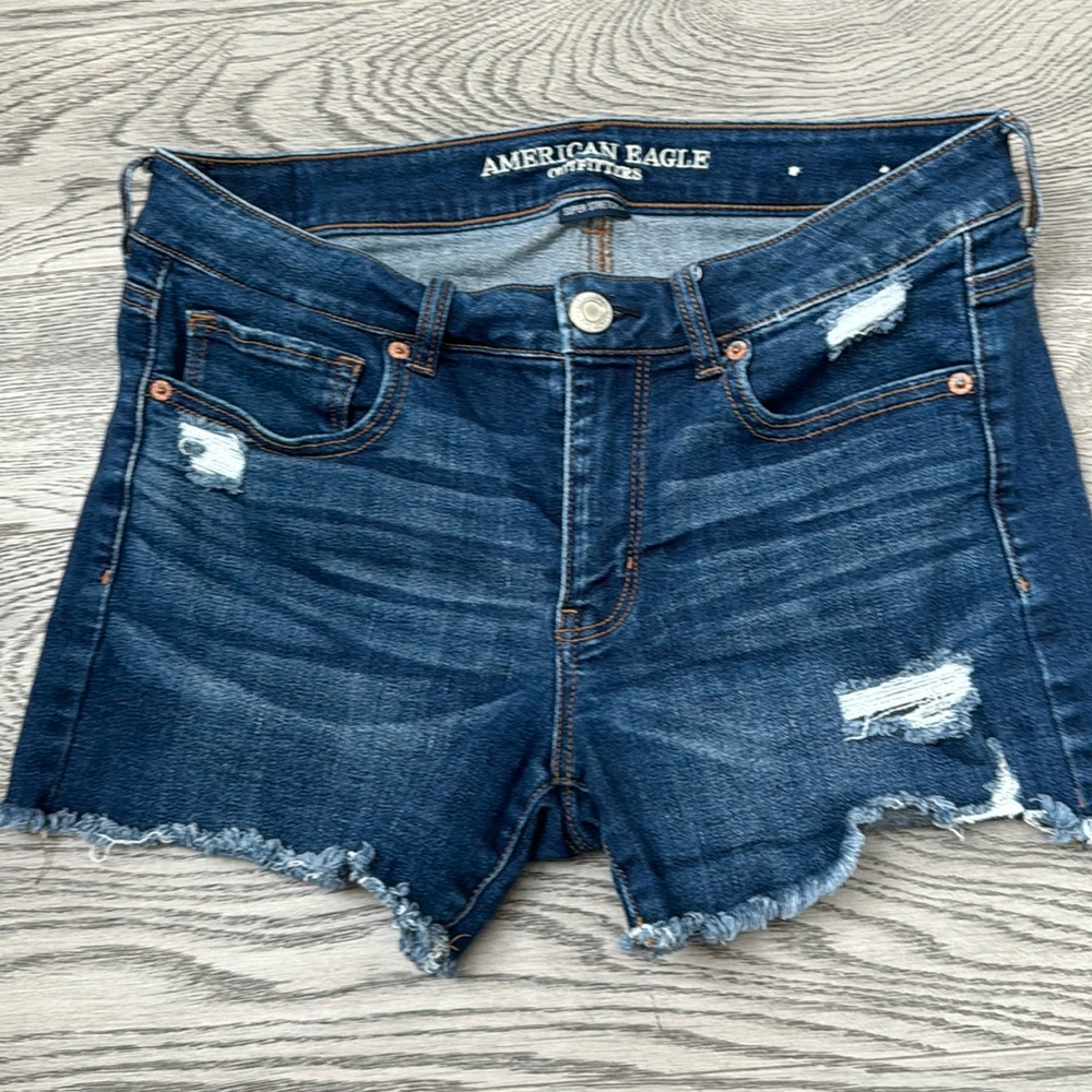 American eagle stretch denim shorts